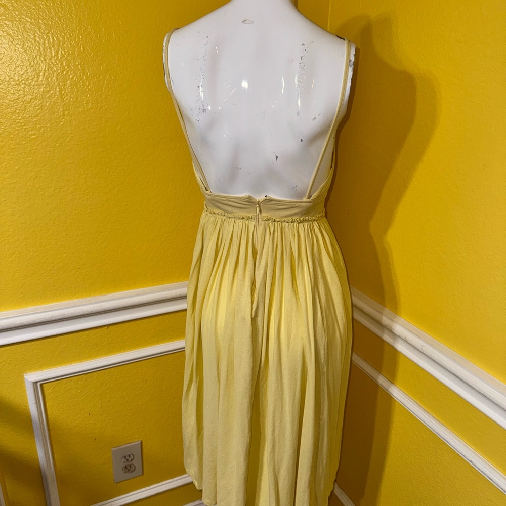 Ulla Johnson Light Yellow Midi Dress - Picture 10 of 14